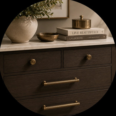 Antique brass
