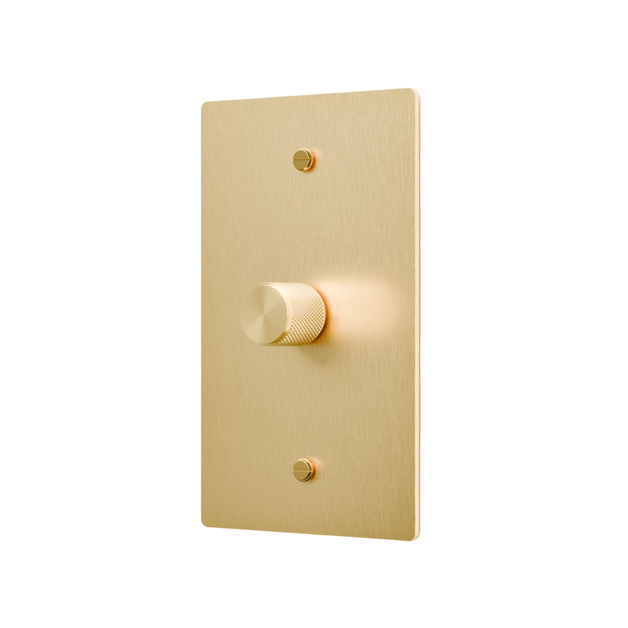 1-Gang Solid Brass Rotary Dimmer Switch