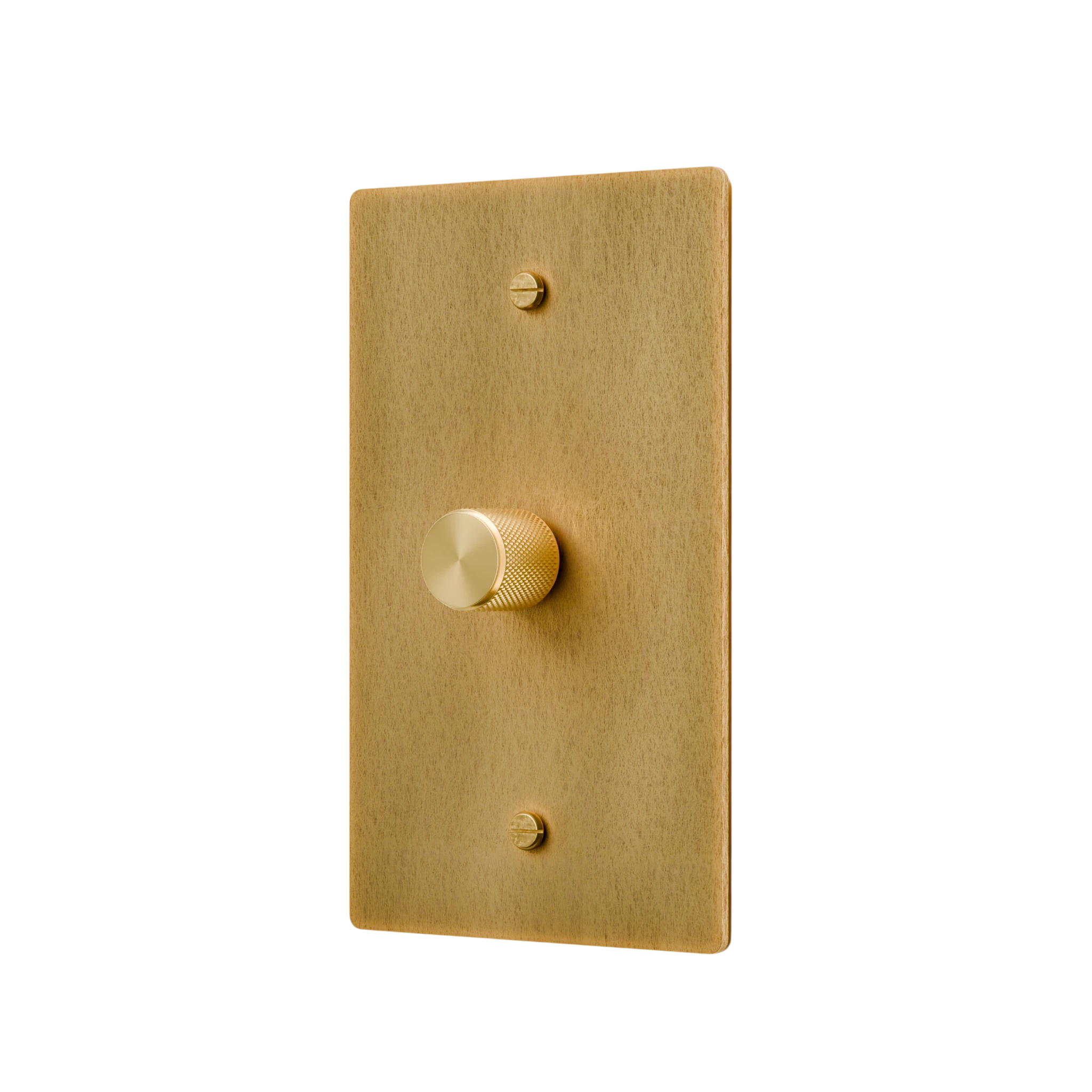 1-Gang Solid Brass Rotary Dimmer Switch