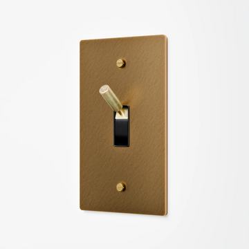 1-Gang Solid Brass Toggle Light Switch