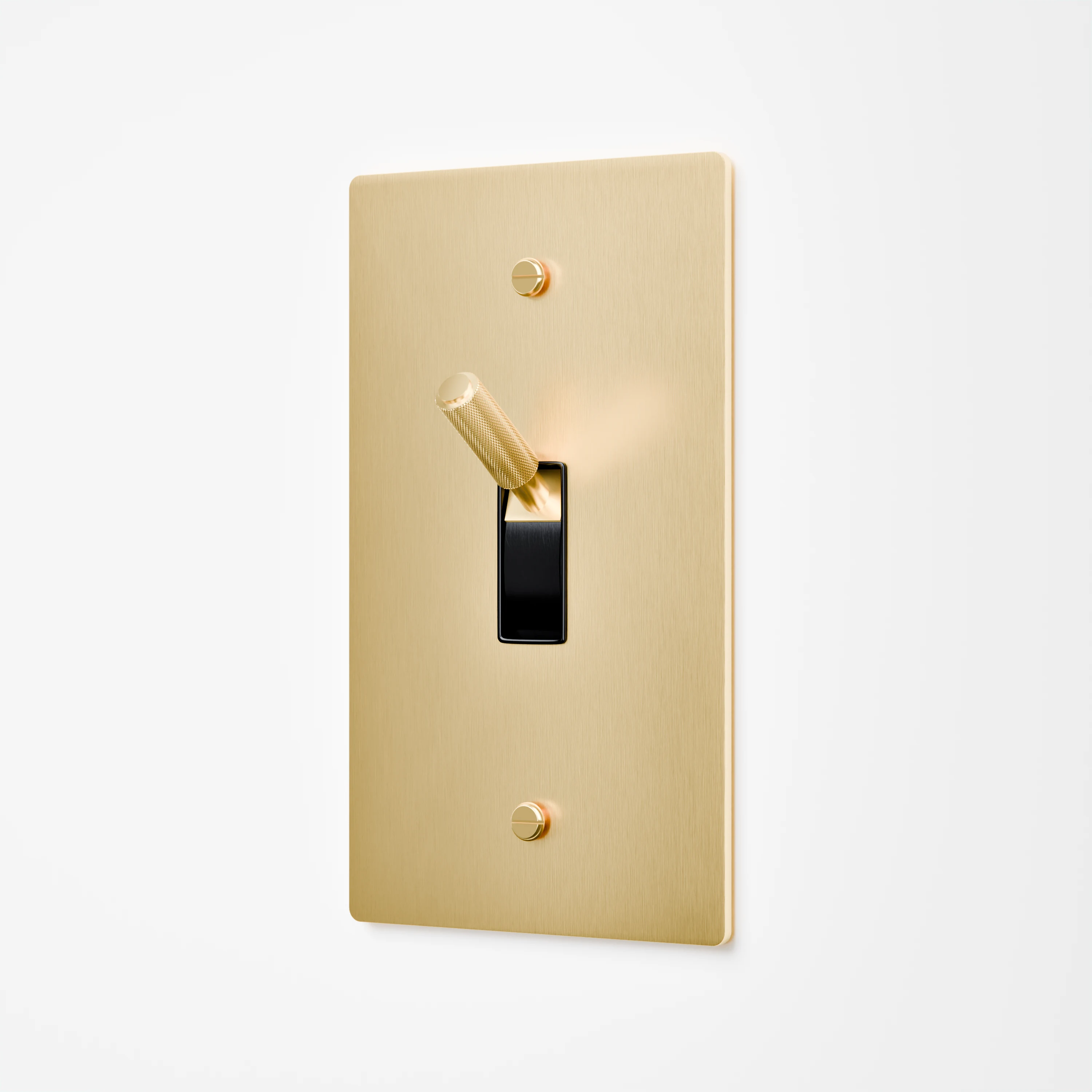 1-Gang Solid Brass Toggle Light Switch