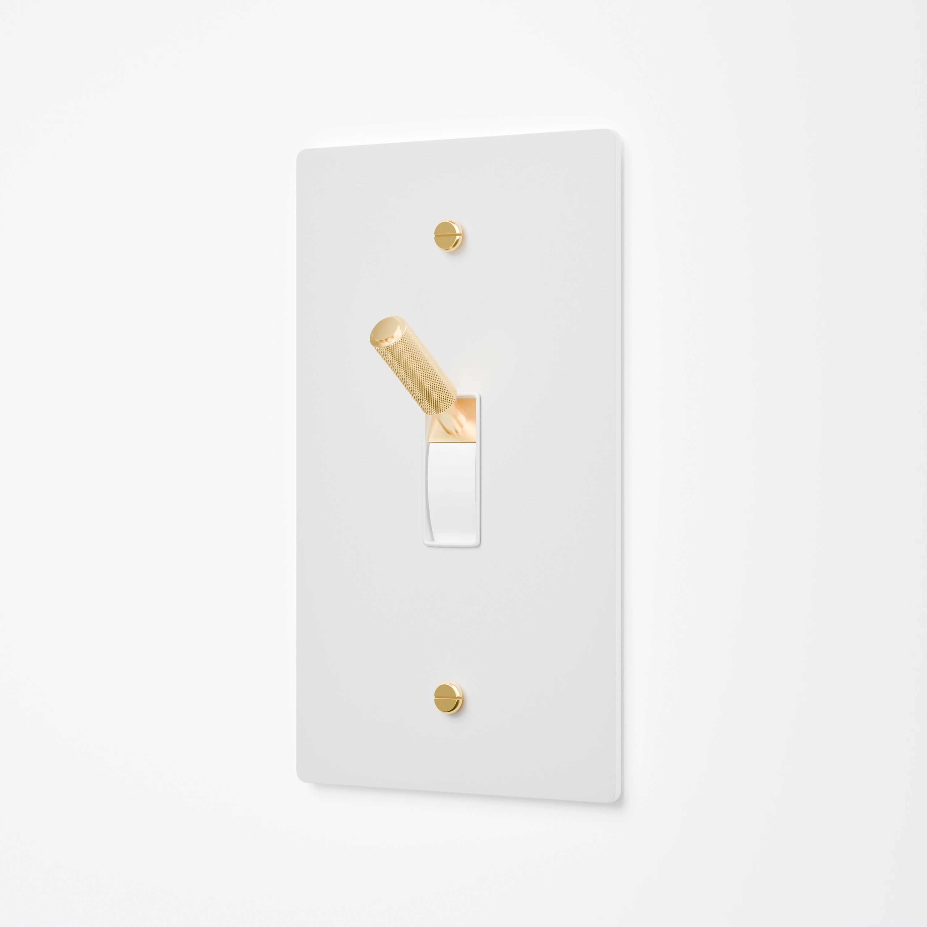 1-Gang Solid Brass Toggle Light Switch
