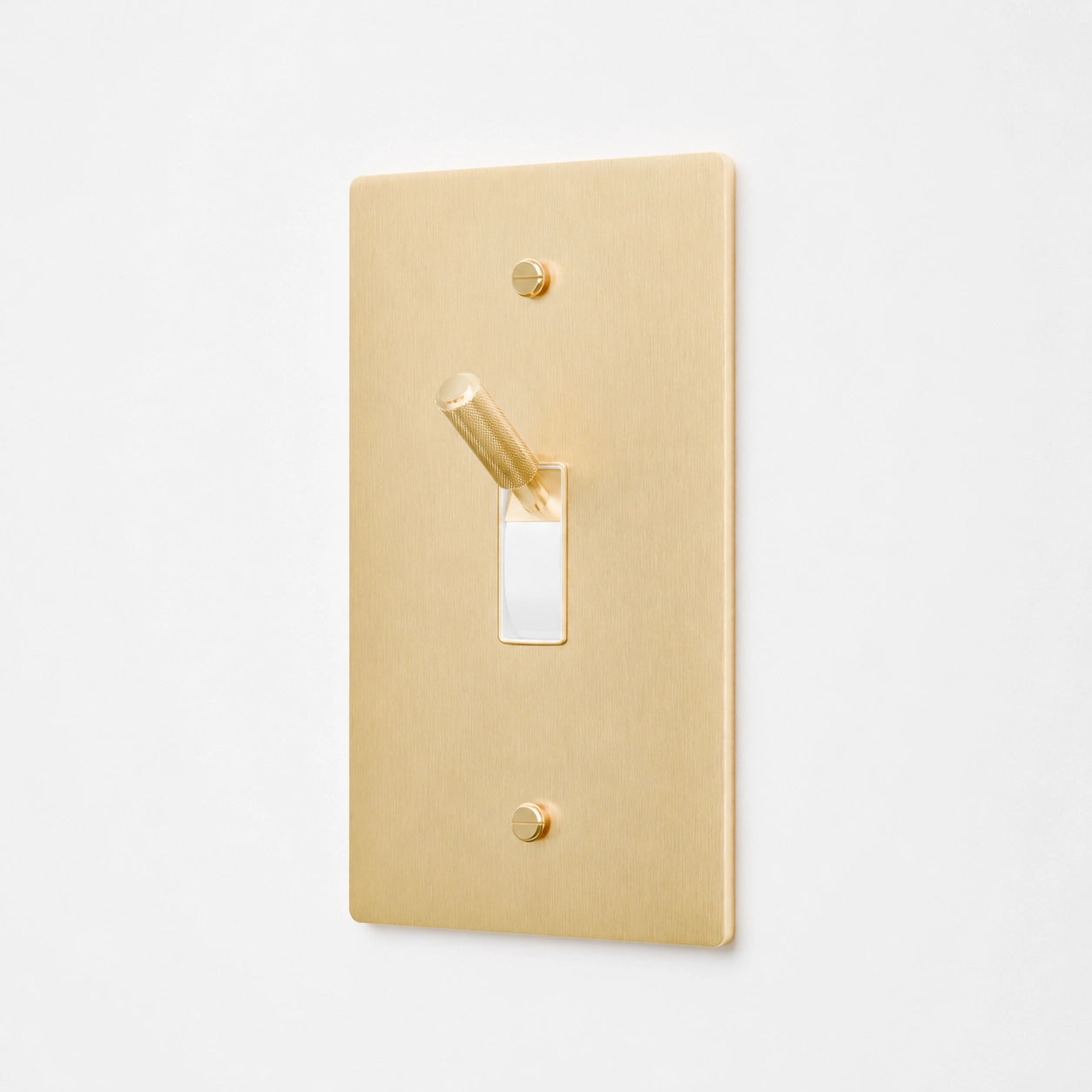 1-Gang Solid Brass Toggle Light Switch