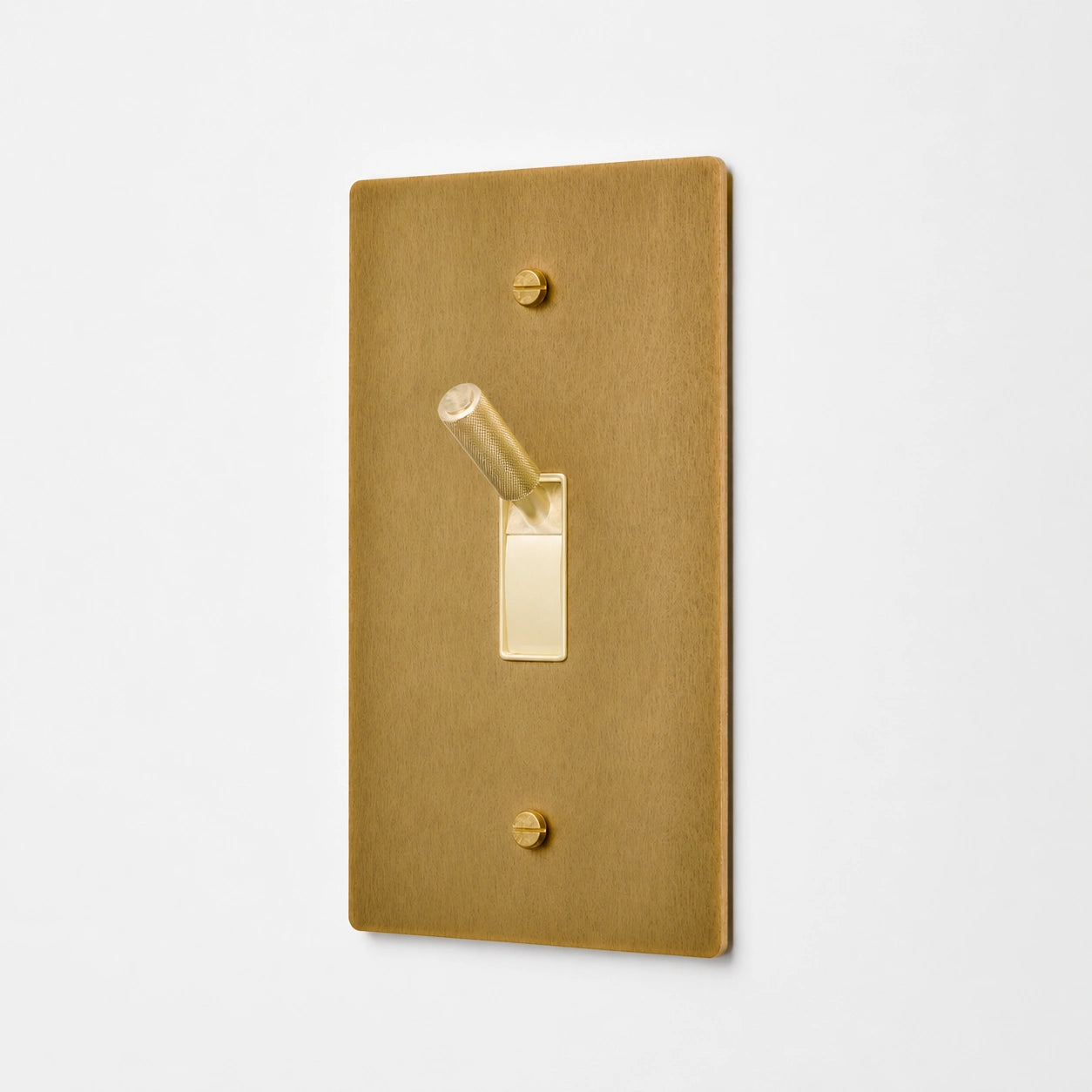 1-Gang Solid Brass Toggle Light Switch