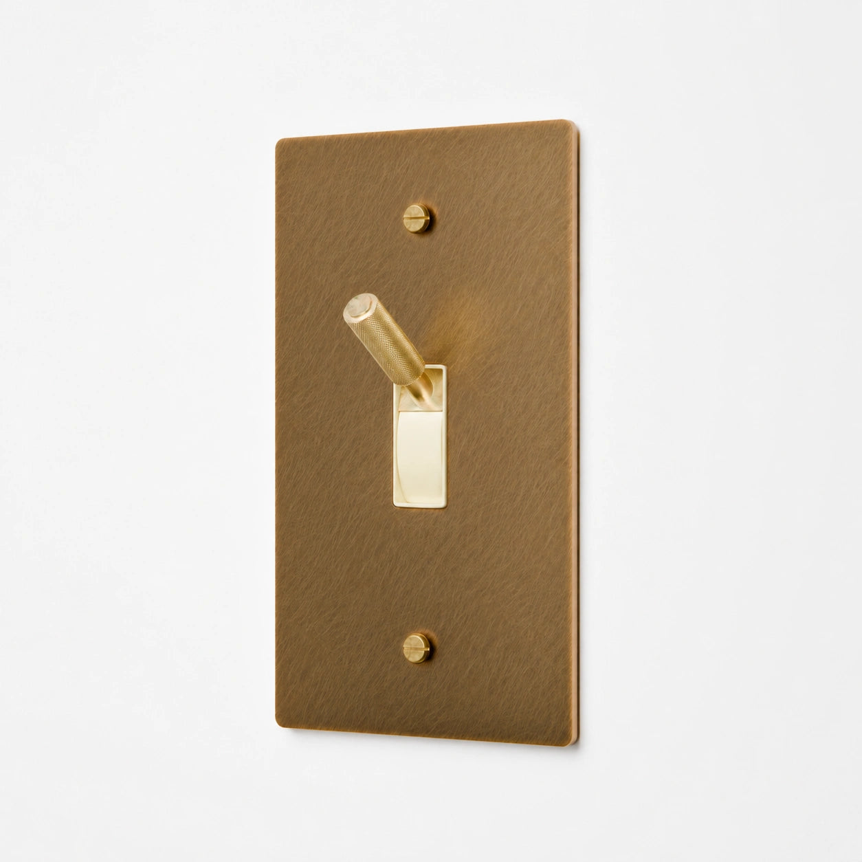 1-Gang Solid Brass Toggle Light Switch