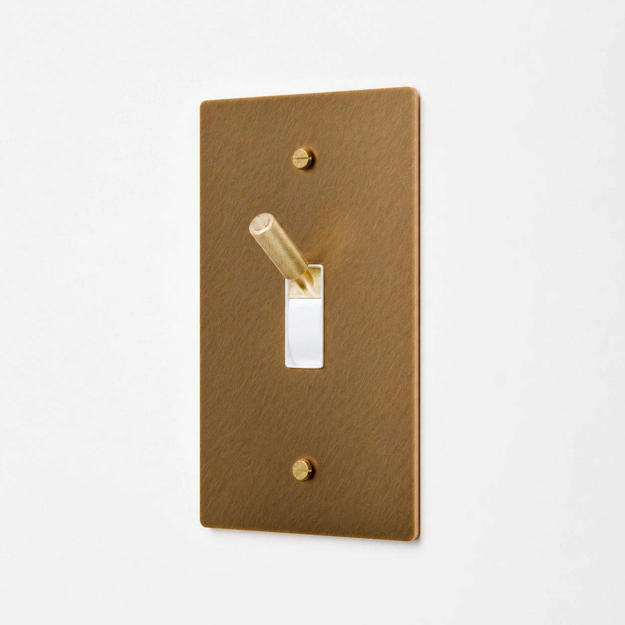 1-Gang Solid Brass Toggle Light Switch