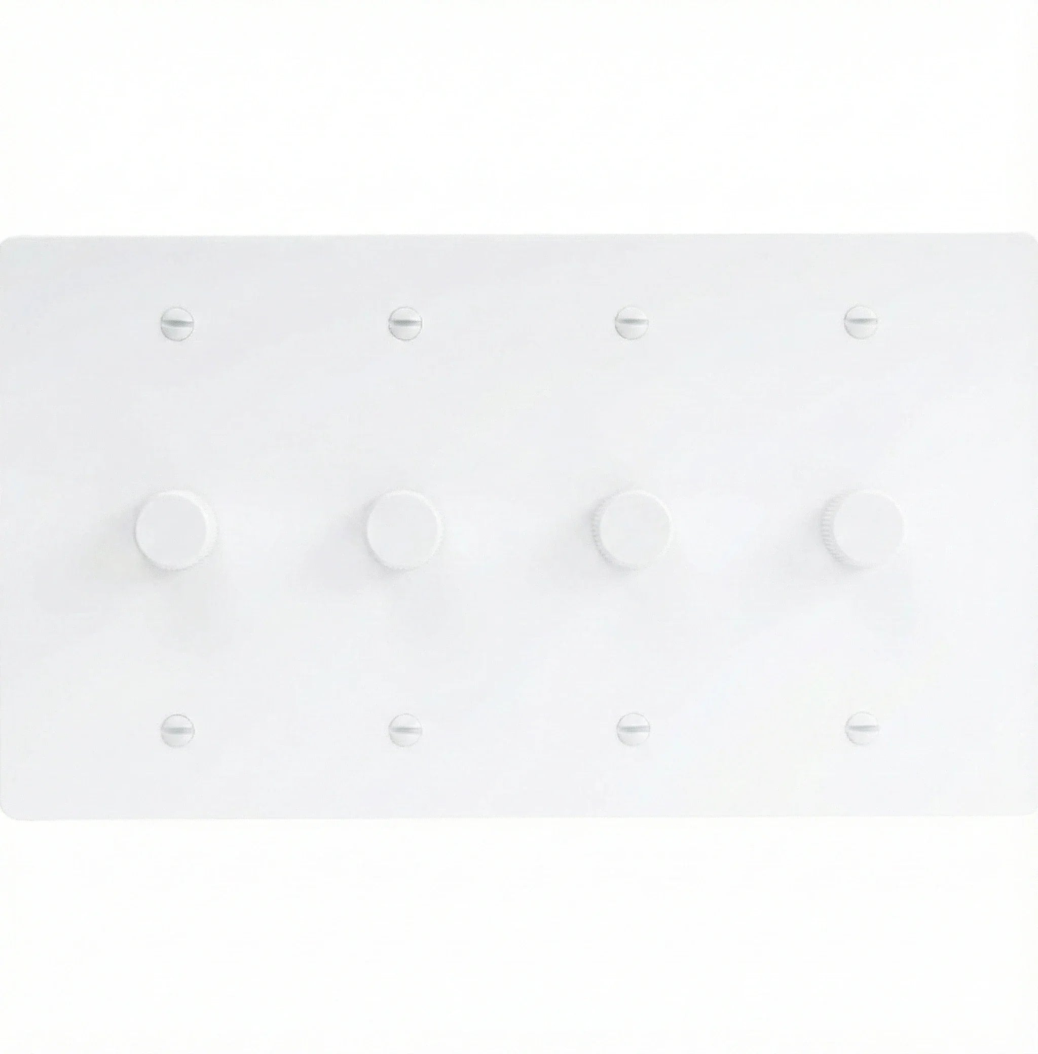 4 gang white dimmer plate