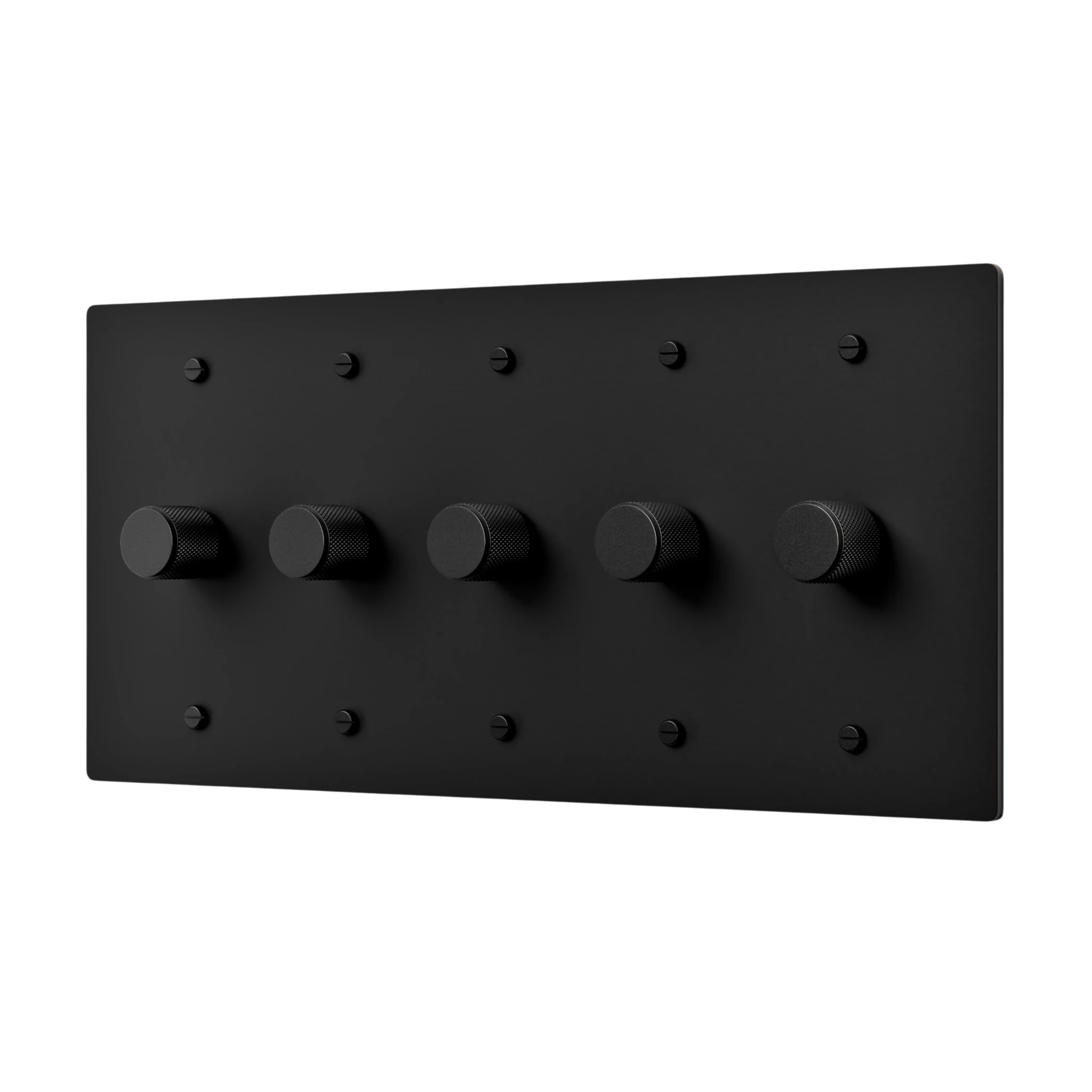 5-Gang Solid Brass Rotary Dimmer Switch