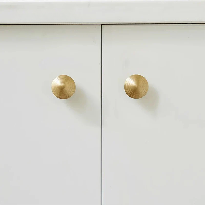 BrassCabinetKnob_ThreadBallDesign_GoldFinish