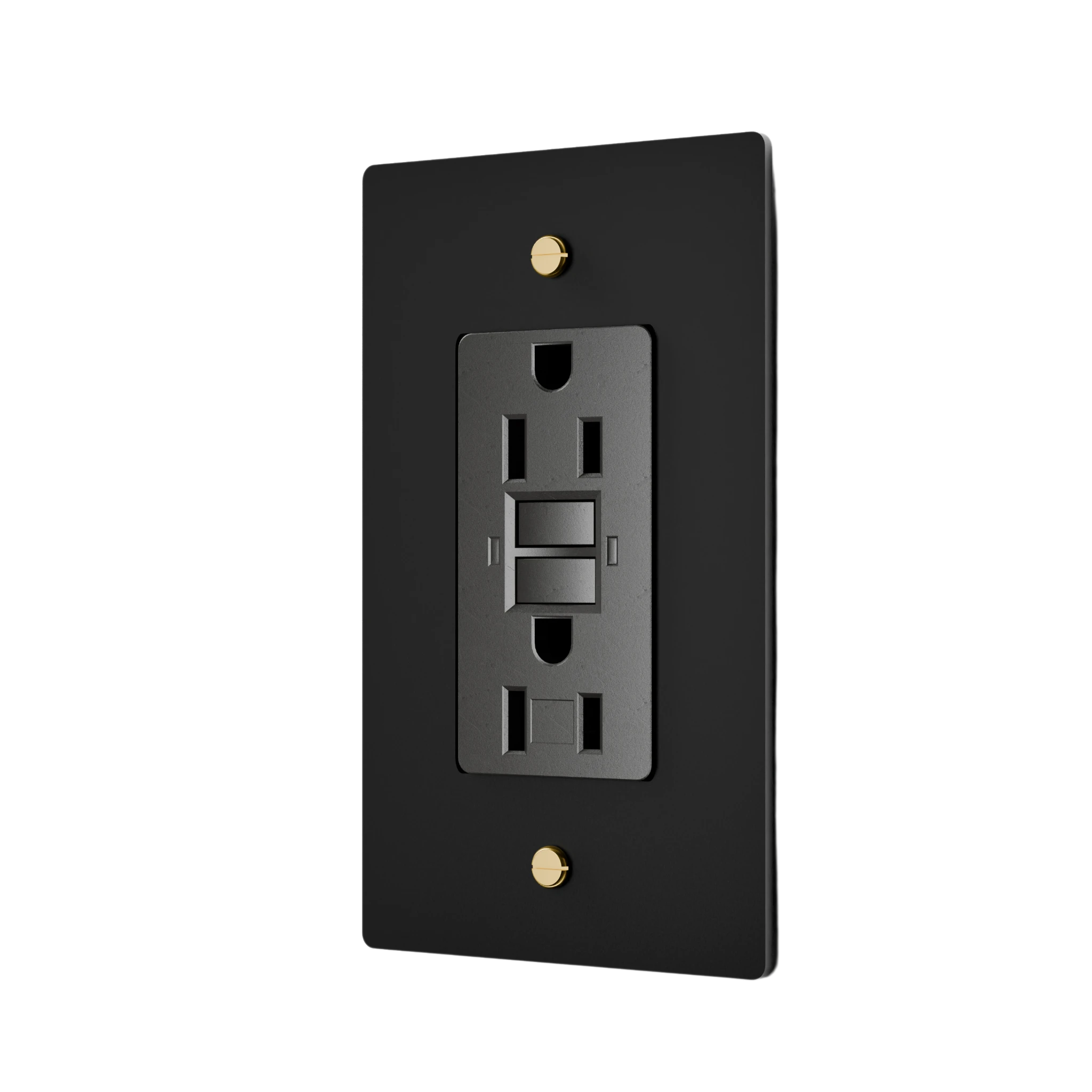 1-Gang Solid Brass GFCI Outlet