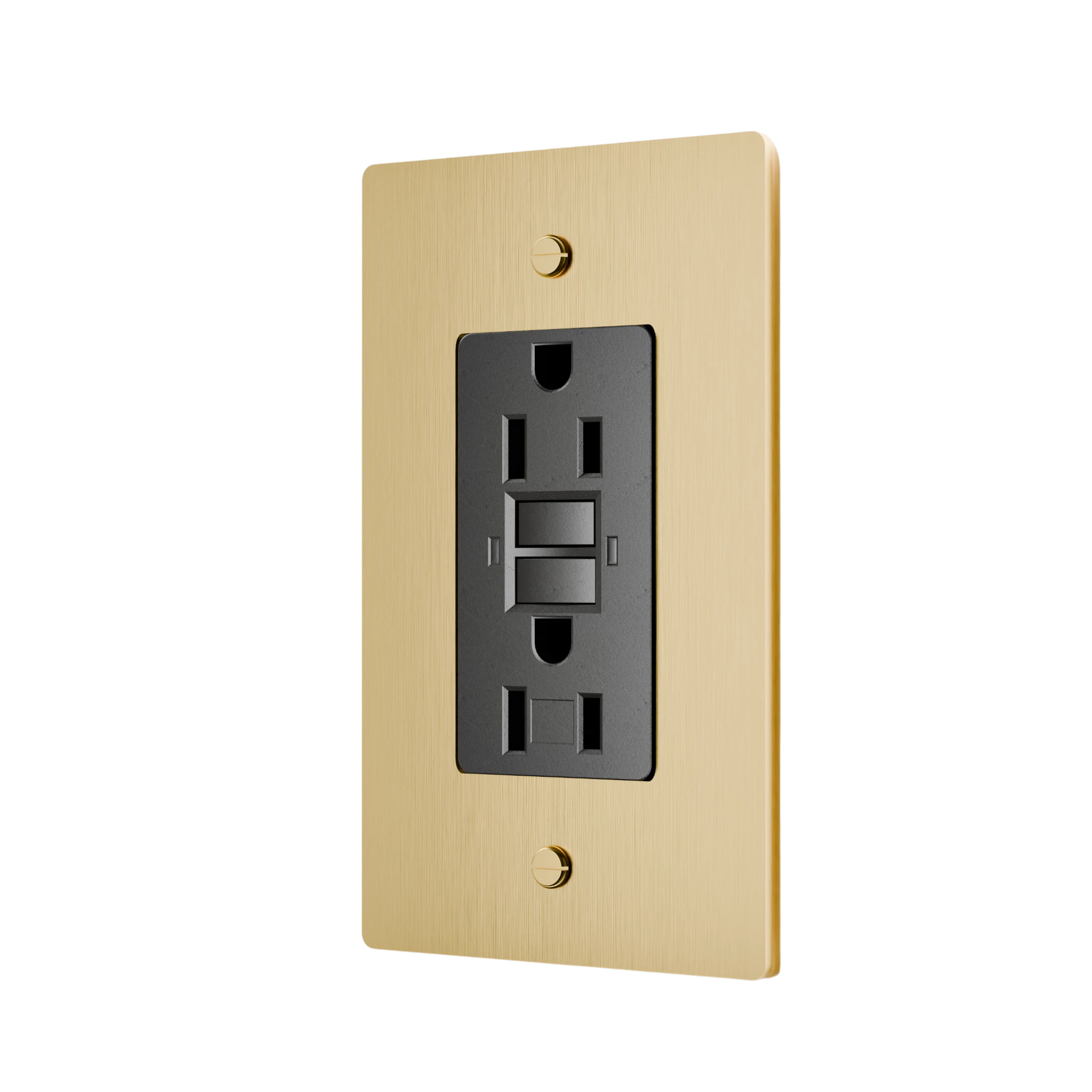1-Gang Solid Brass GFCI Outlet
