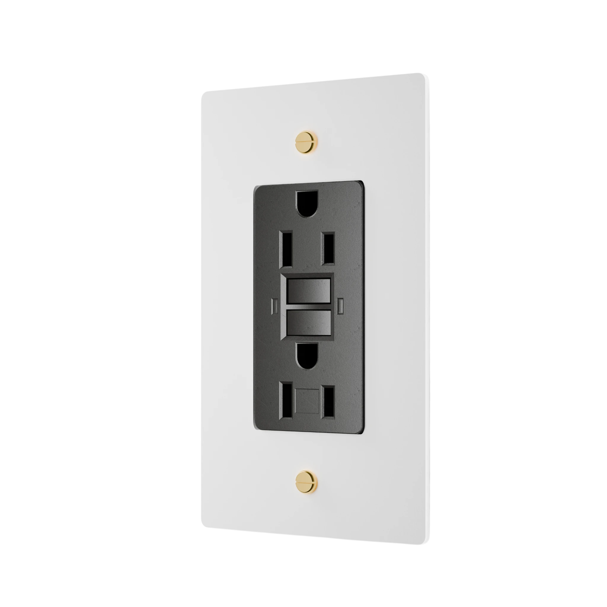 1-Gang Solid Brass GFCI Outlet