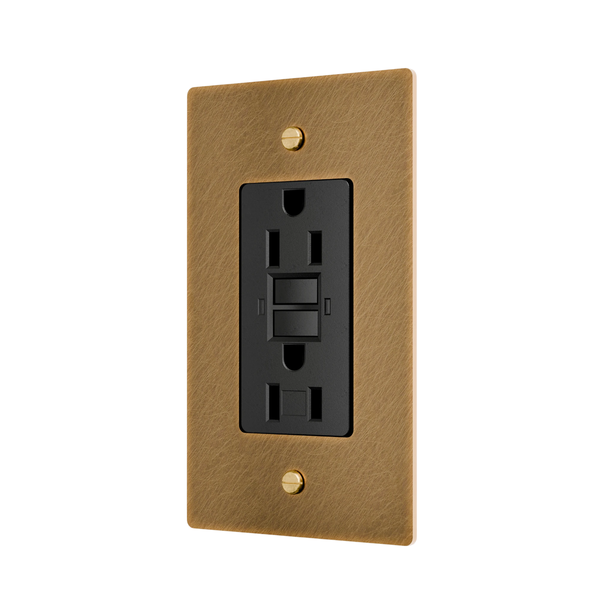 1-Gang Solid Brass GFCI Outlet