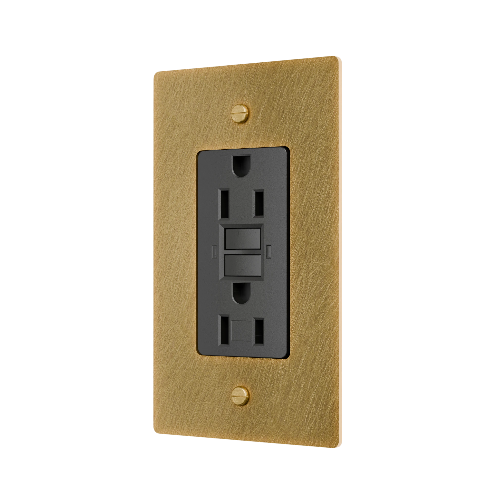 1-Gang Solid Brass GFCI Outlet
