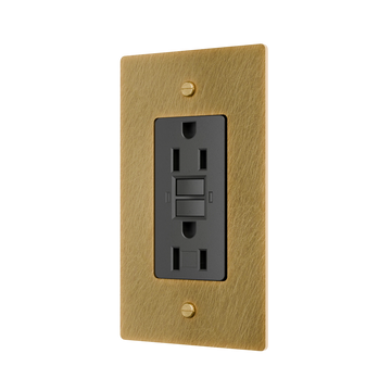 1-Gang Solid Brass GFCI Outlet