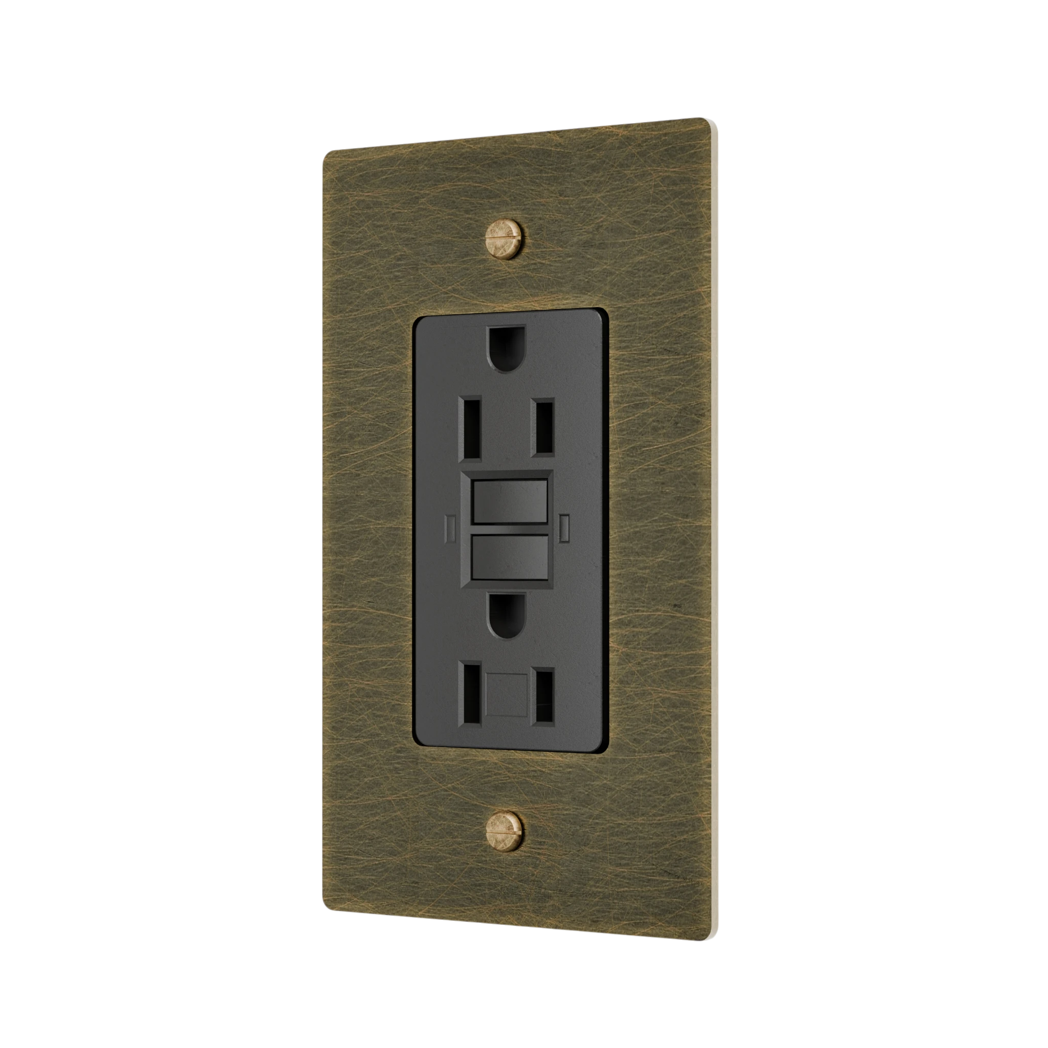 1-Gang Solid Brass GFCI Outlet