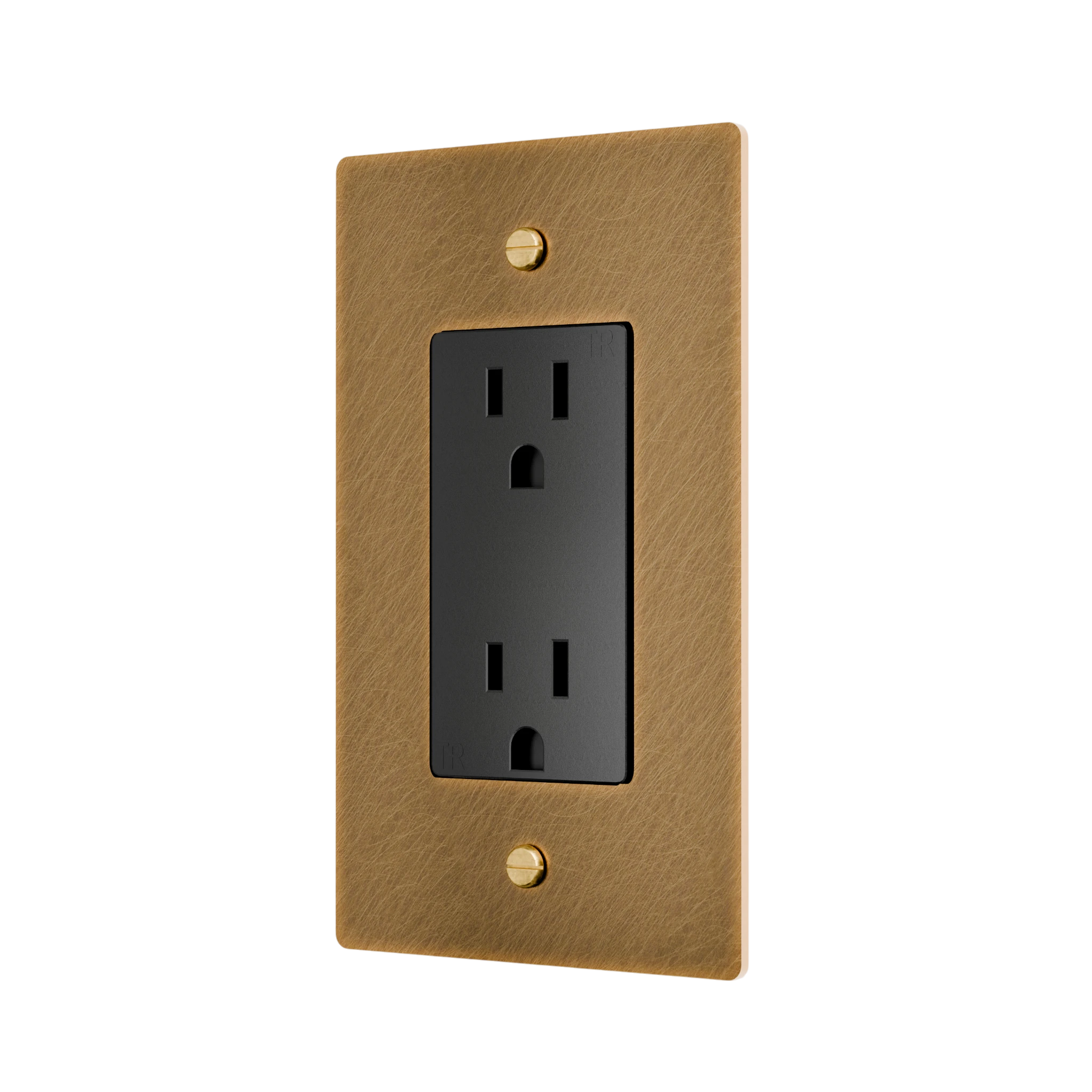 1-Gang Solid Brass Duplex Outlet