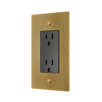 1-Gang Solid Brass Duplex Outlet