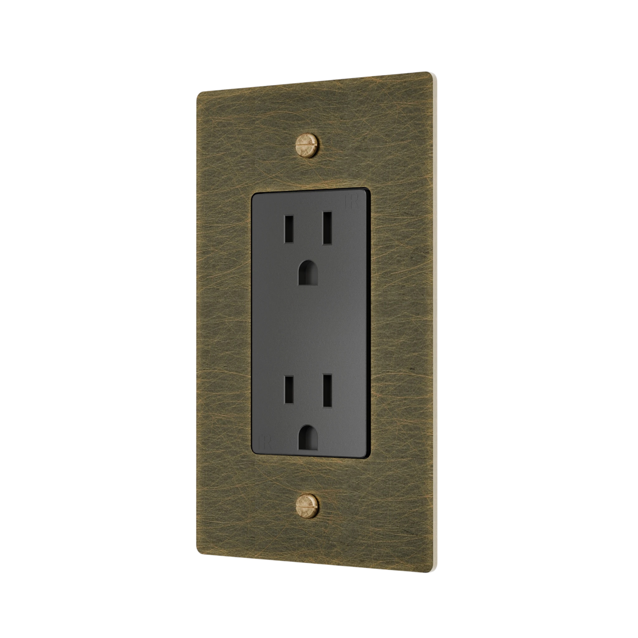1-Gang Solid Brass Duplex Outlet