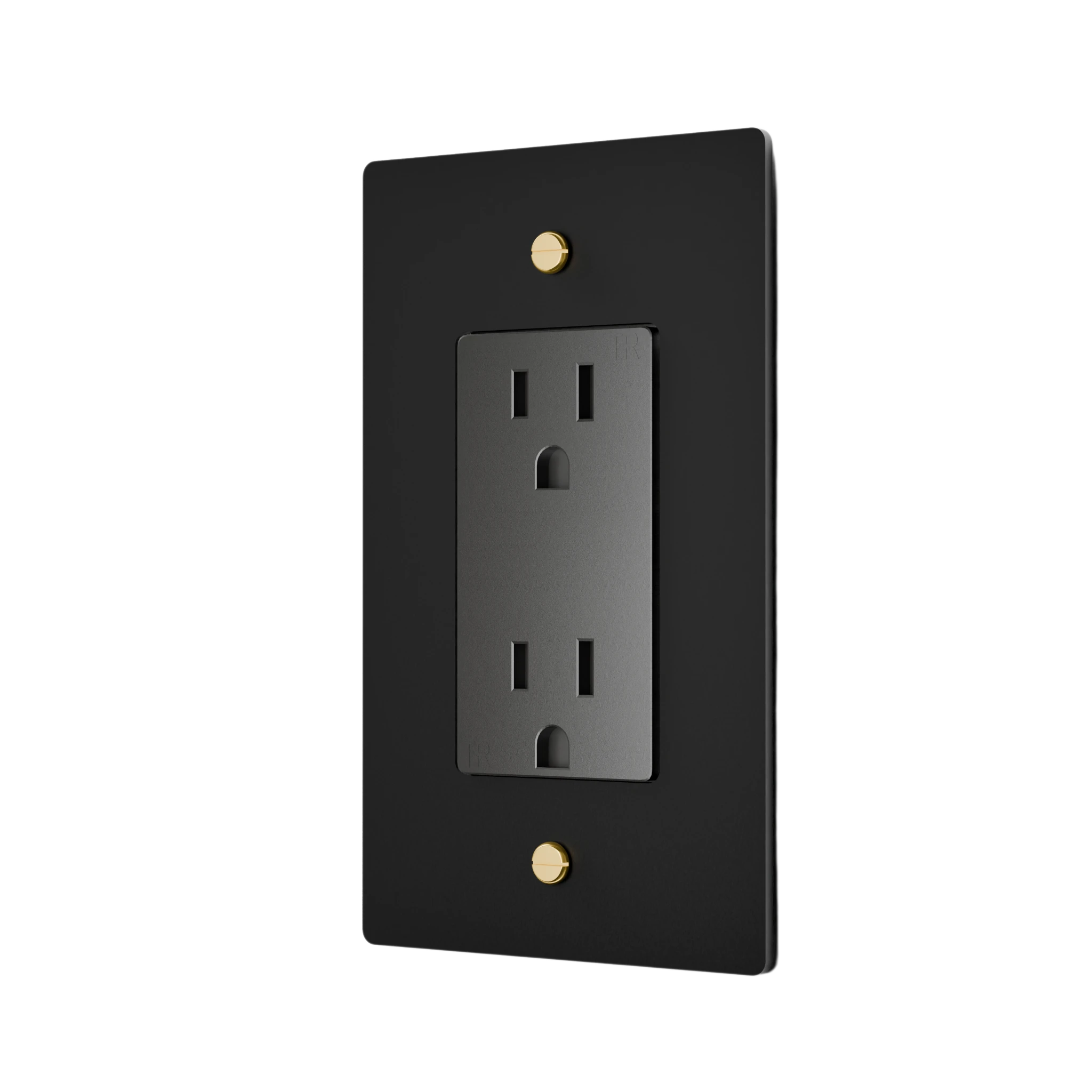 1-Gang Solid Brass Duplex Outlet