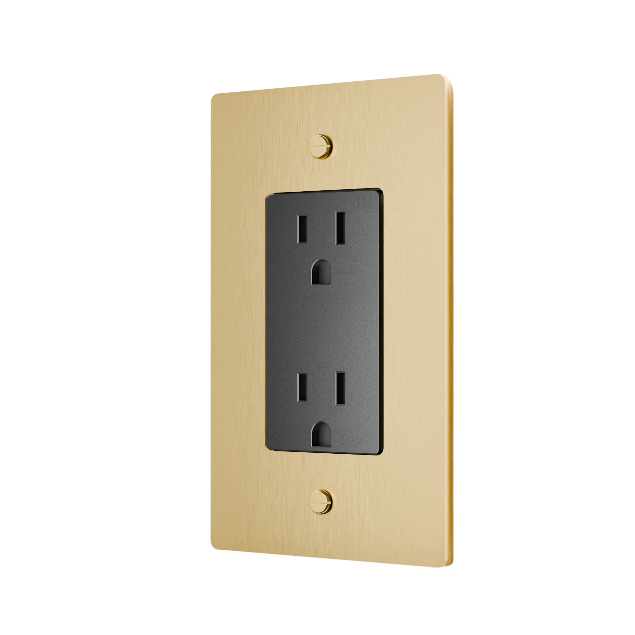 1-Gang Solid Brass Duplex Outlet