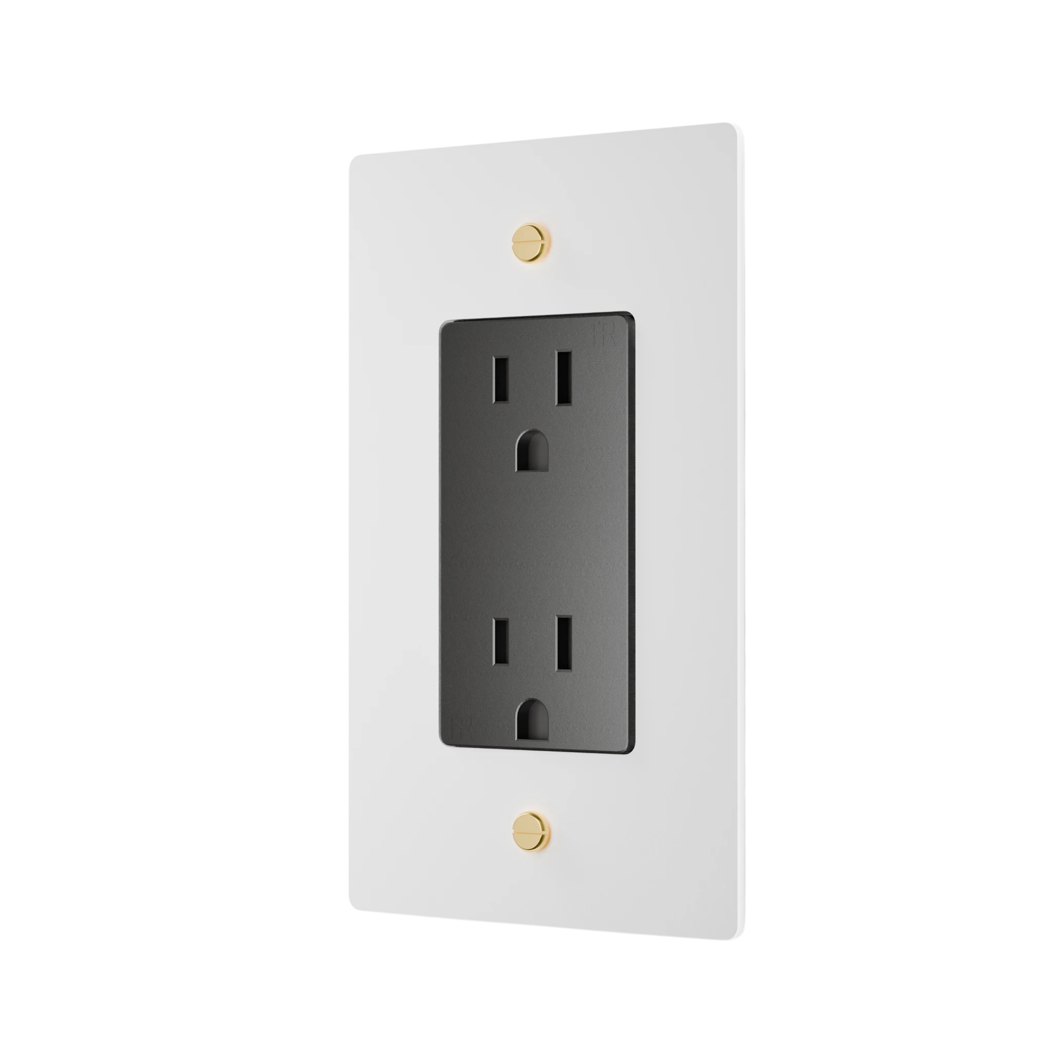 1-Gang Solid Brass Duplex Outlet