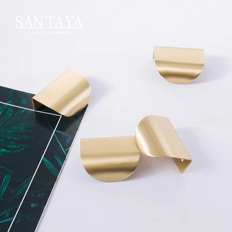 Gold wall hooks on a white background with 'SANTAYA' branding.