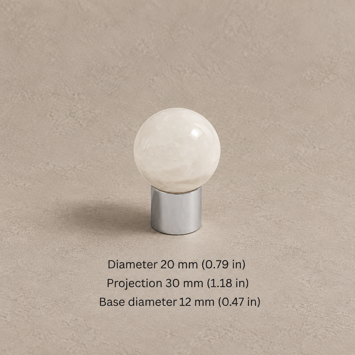 Solid Brass Crystal Cabinet Knobs — Antique Brass — chrome-white-20