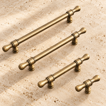 Collared Bar Cabinet Pull & Knob — Antique Bronze — approved main product image