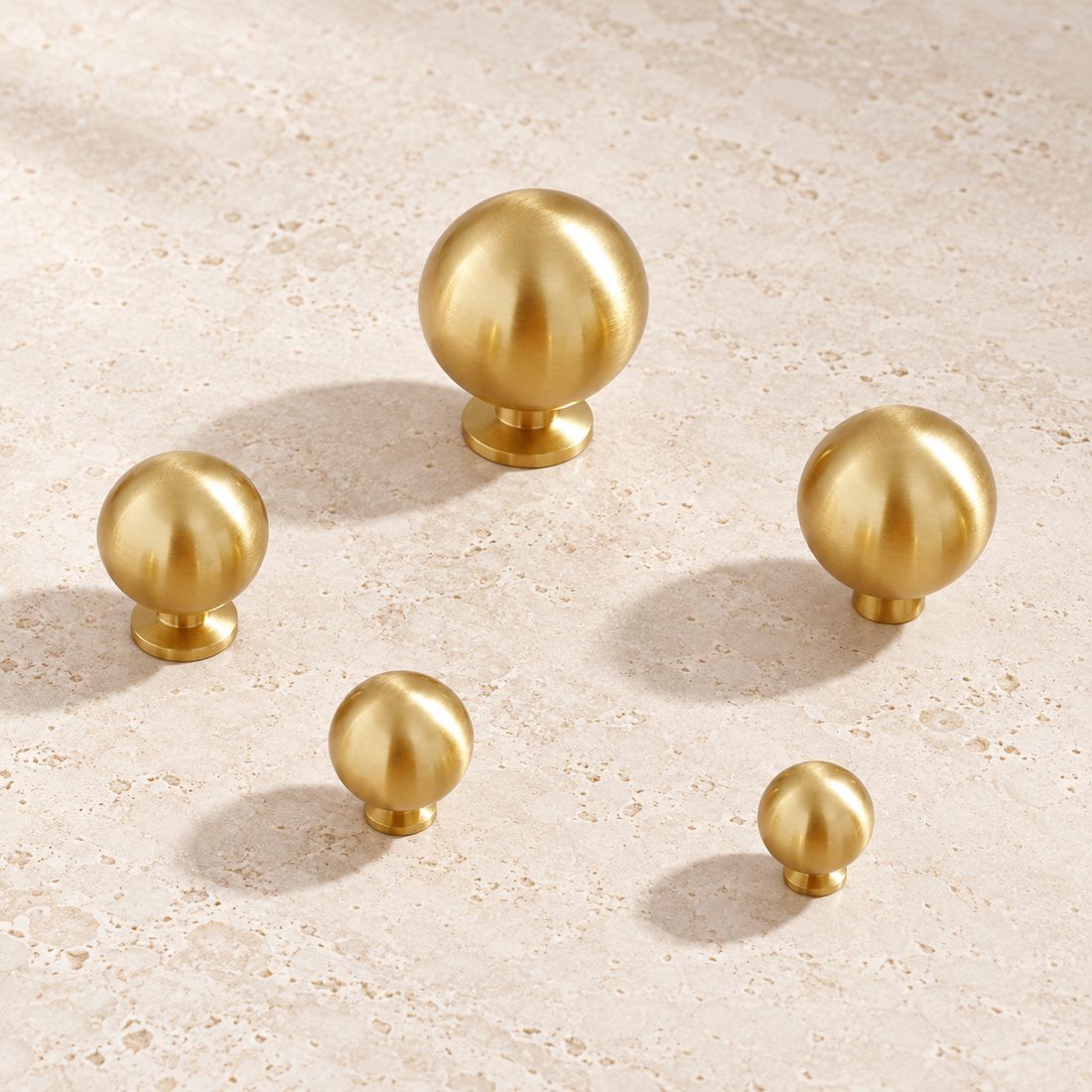 Flat Disc Cabinet Knobs — Polished Brass — approved main product image