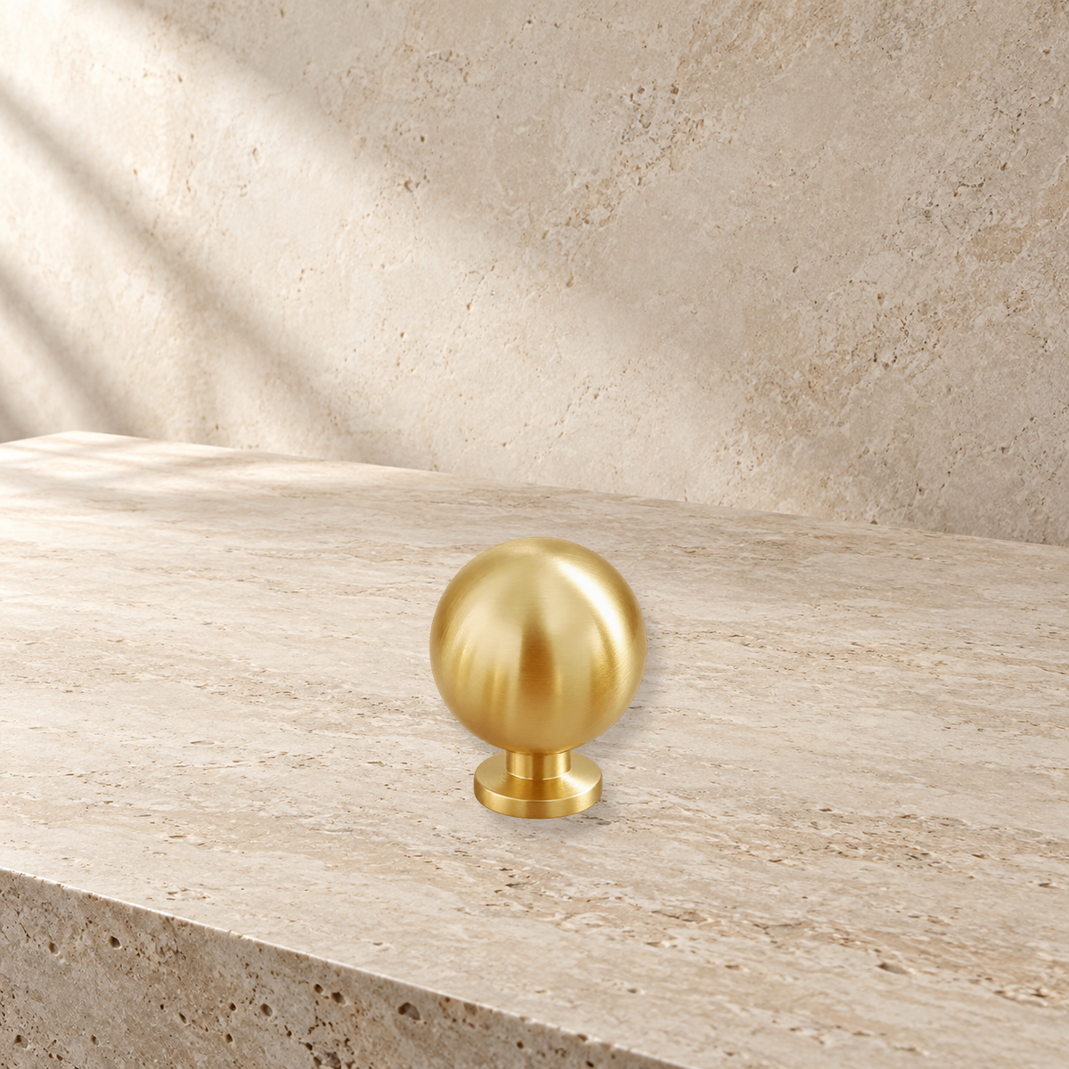 Flat Disc Cabinet Knobs — Polished Brass — accurate supporting product view