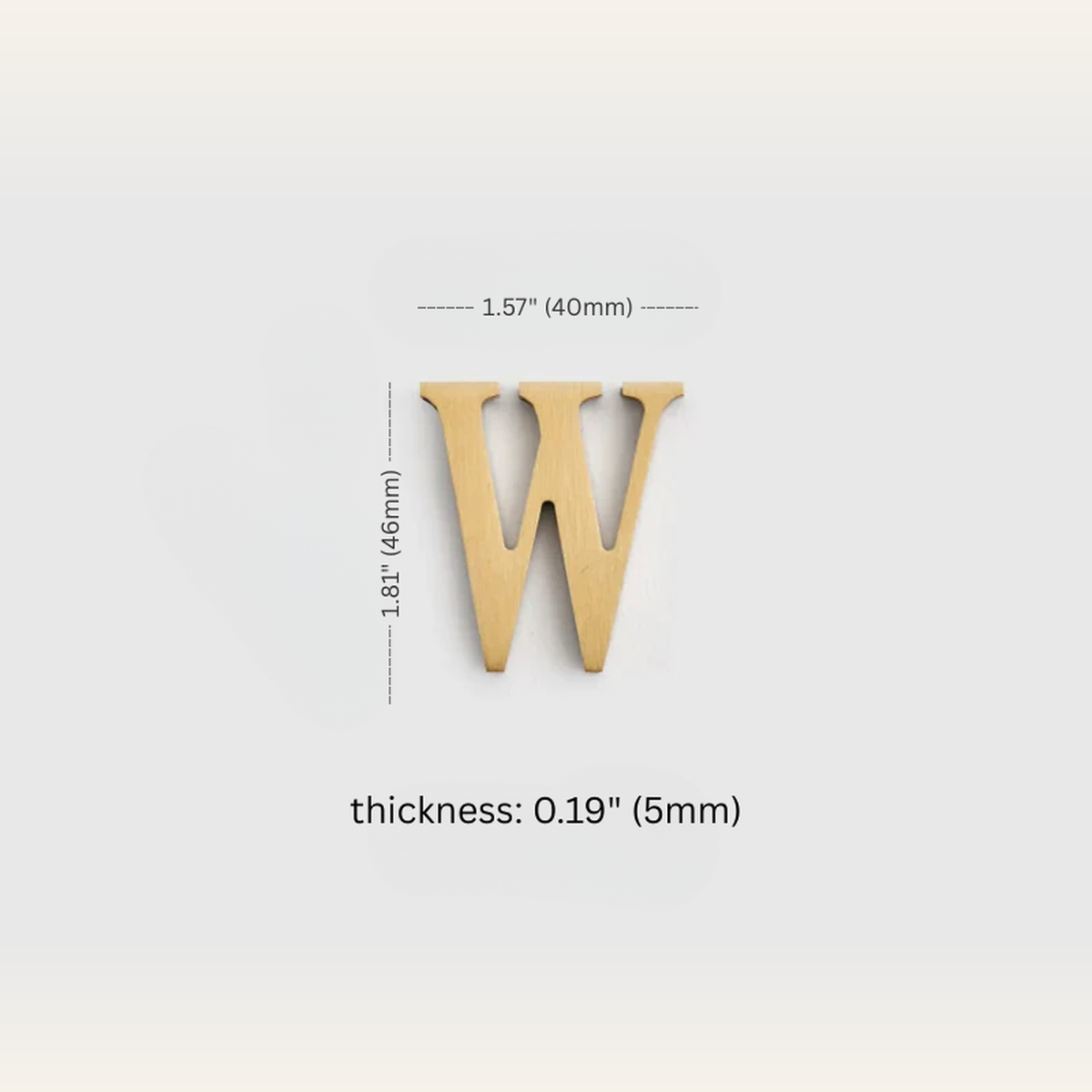 Gold Brass House Numbers & Letters — Solid Brass Door Plate Set — measurements and dimensions 31