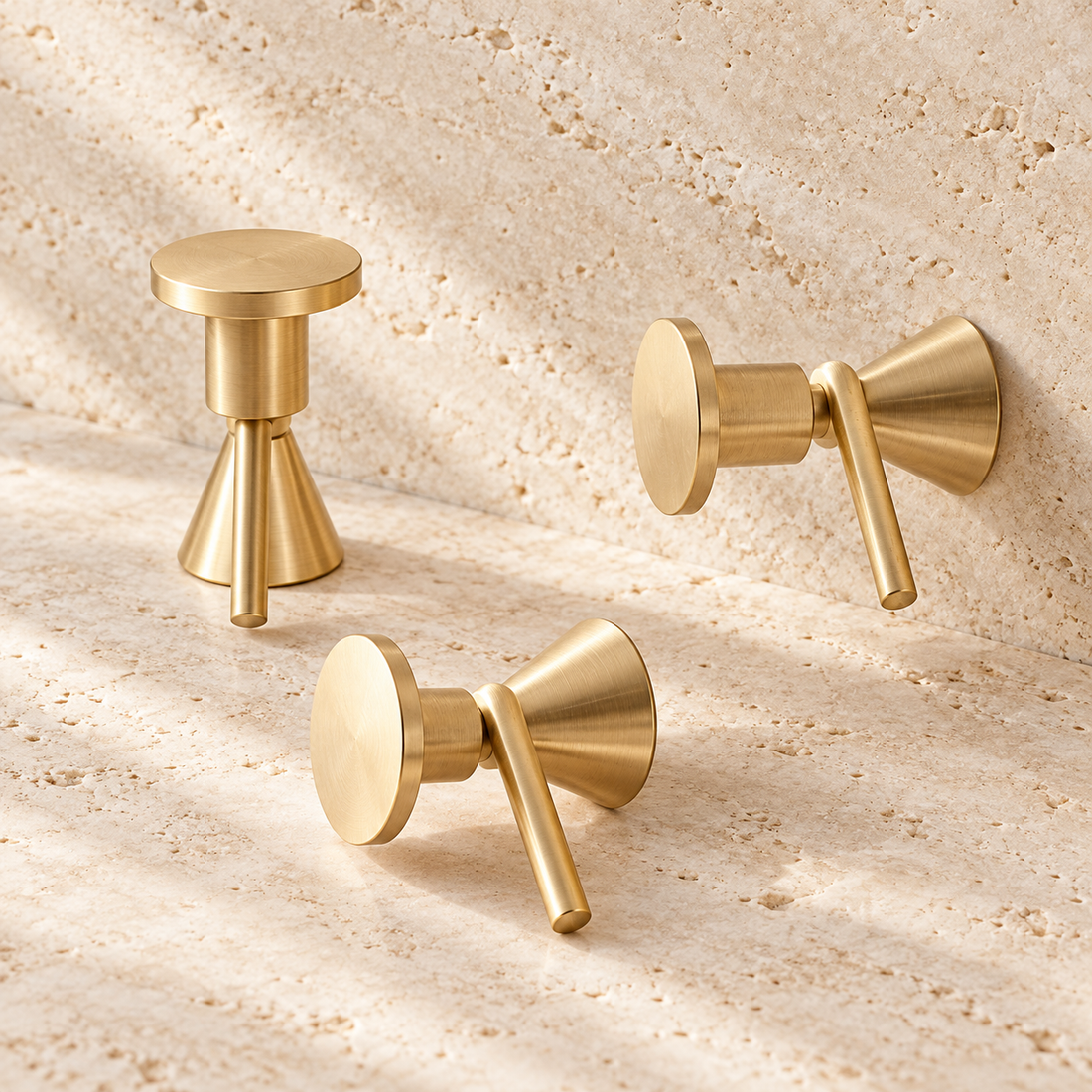 Gold Brass Wall Hook — Solid Brass Robe & Towel Hook — approved main product image