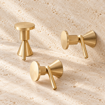 Gold Brass Wall Hook — Solid Brass Robe & Towel Hook — approved main product image