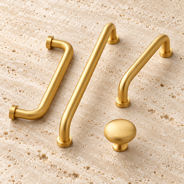 Nordic Arched Cabinet Pull & Knob — PVD Gold — approved main product image