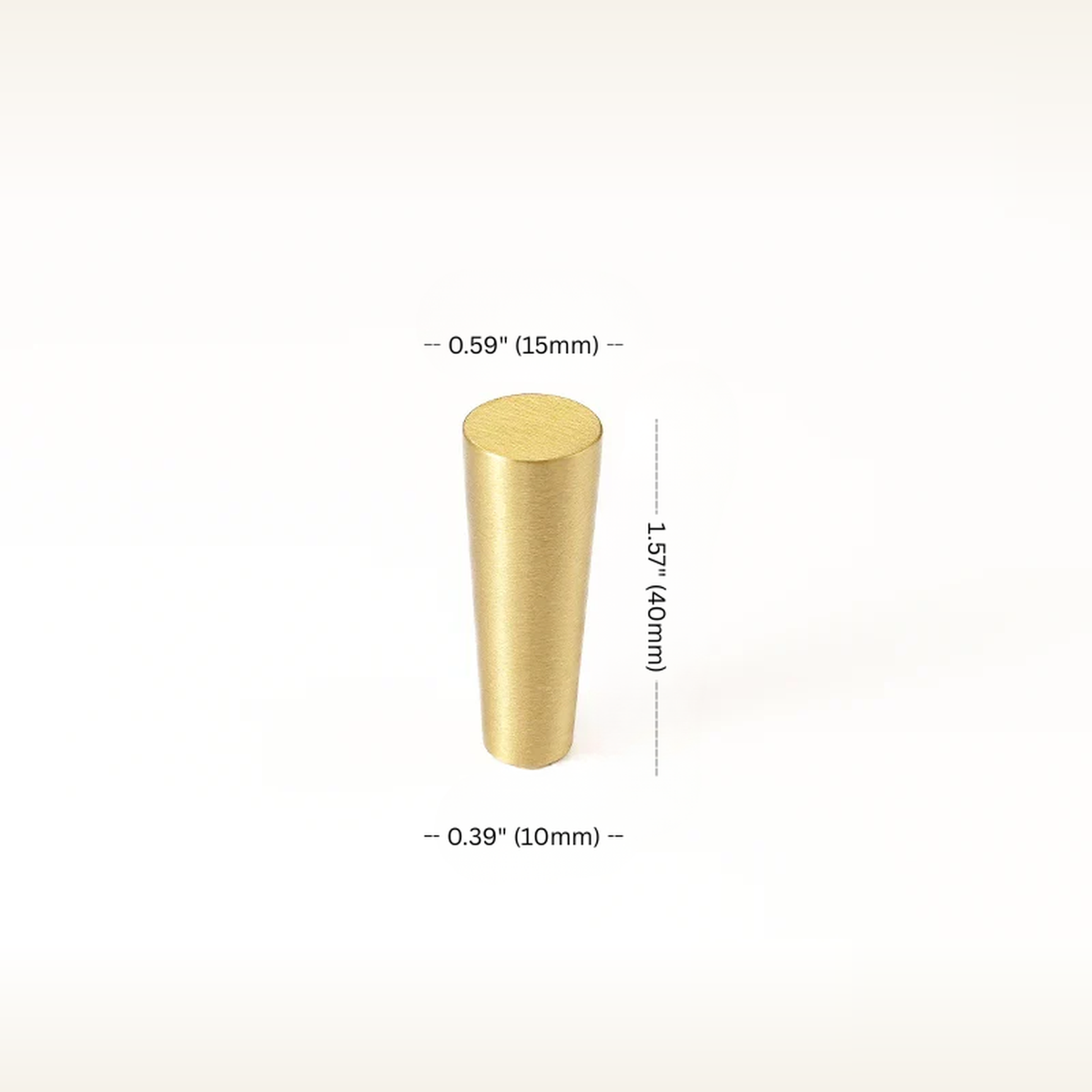 Solid Brass Wall Hook — Minimalist Decorative Robe Hook — measurements and dimensions 9