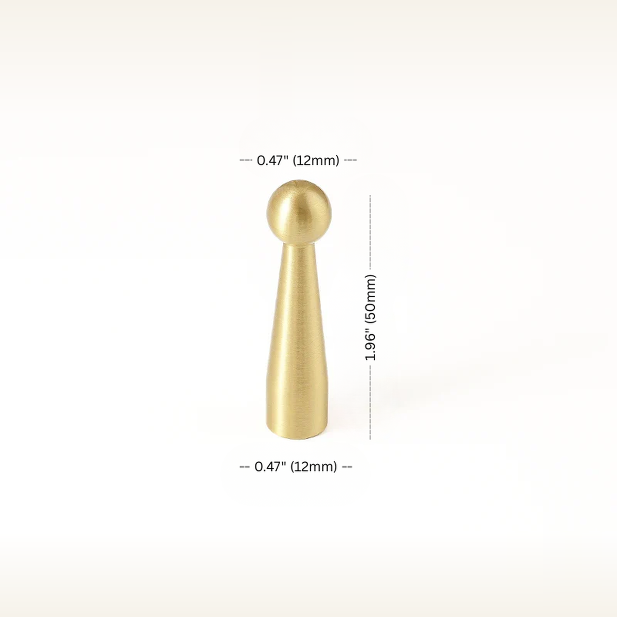 Solid Brass Wall Hook — Minimalist Decorative Robe Hook — measurements and dimensions 15