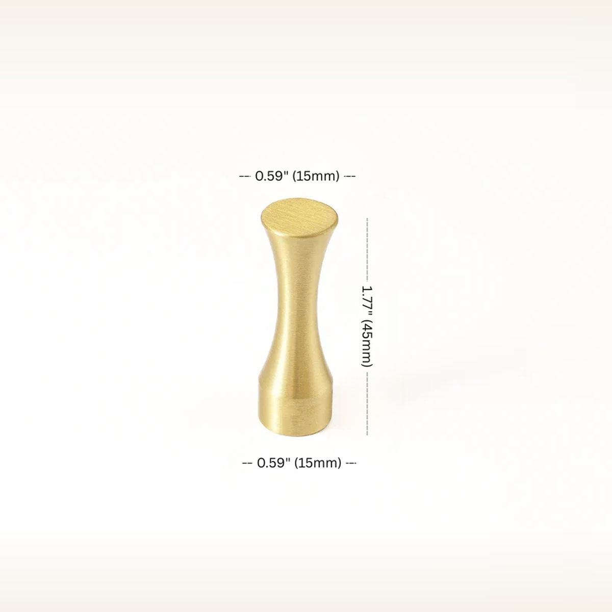 Solid Brass Wall Hook — Minimalist Decorative Robe Hook — measurements and dimensions 16