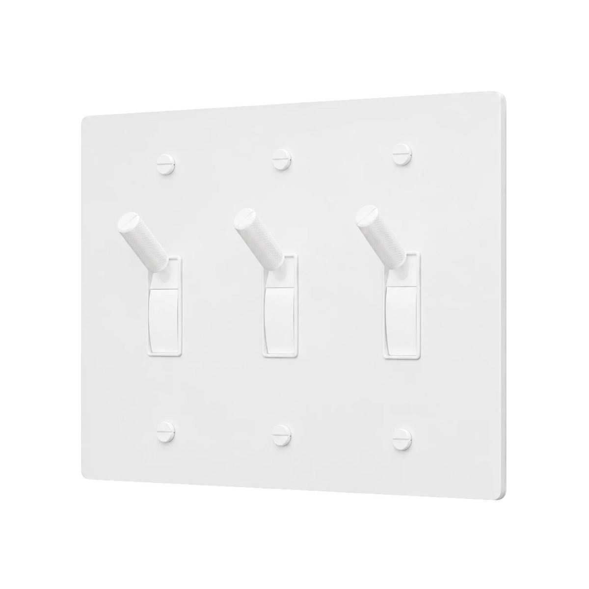 3-Gang Solid Brass Toggle Light Switch