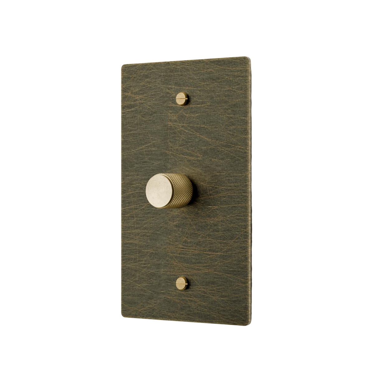 1-Gang Solid Brass Rotary Dimmer Switch