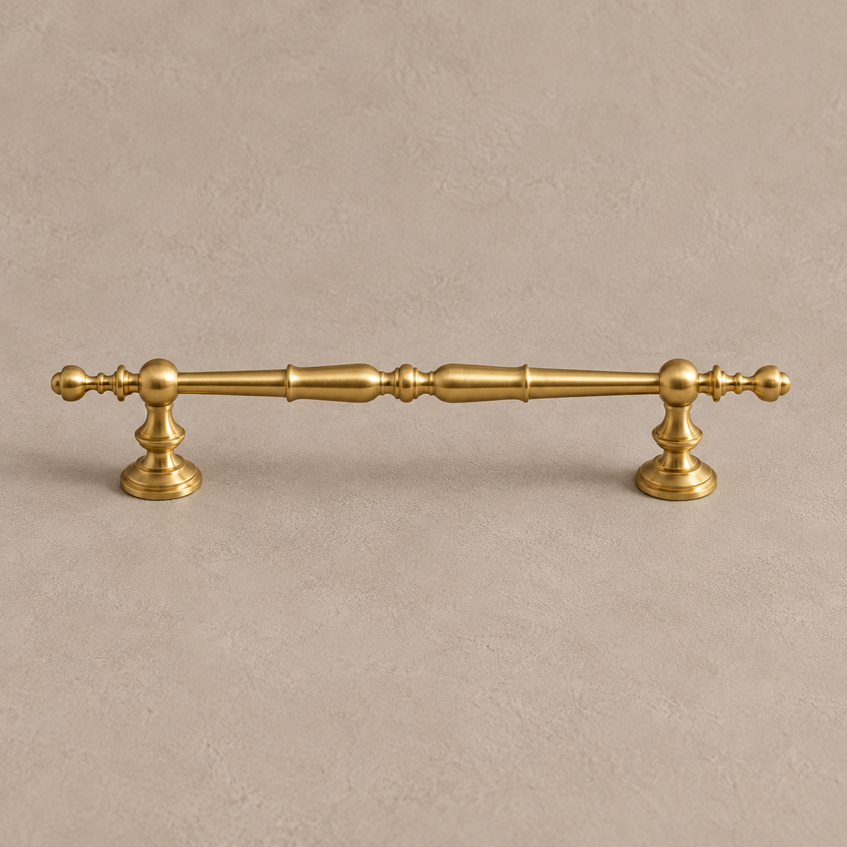 Solid Brushed Brass Cabinet Pull & Knob — French Style Design — pull-studio