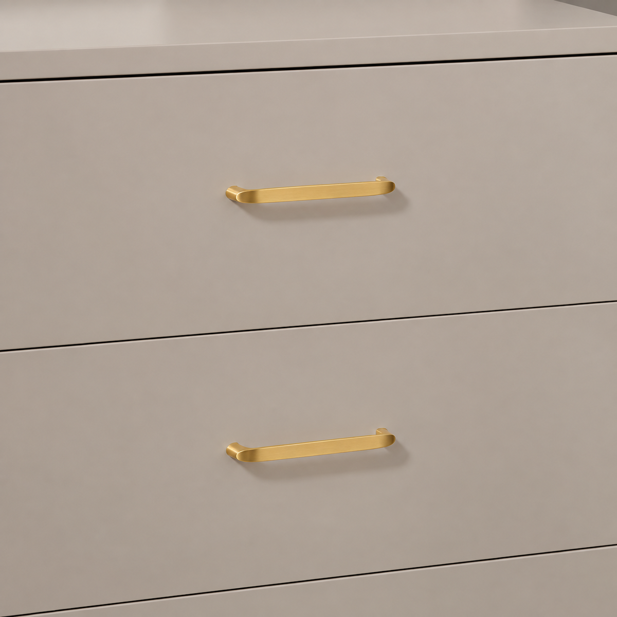 Solid Gold Brass Cabinet Pull & Knob — Modern Kitchen Design — installation