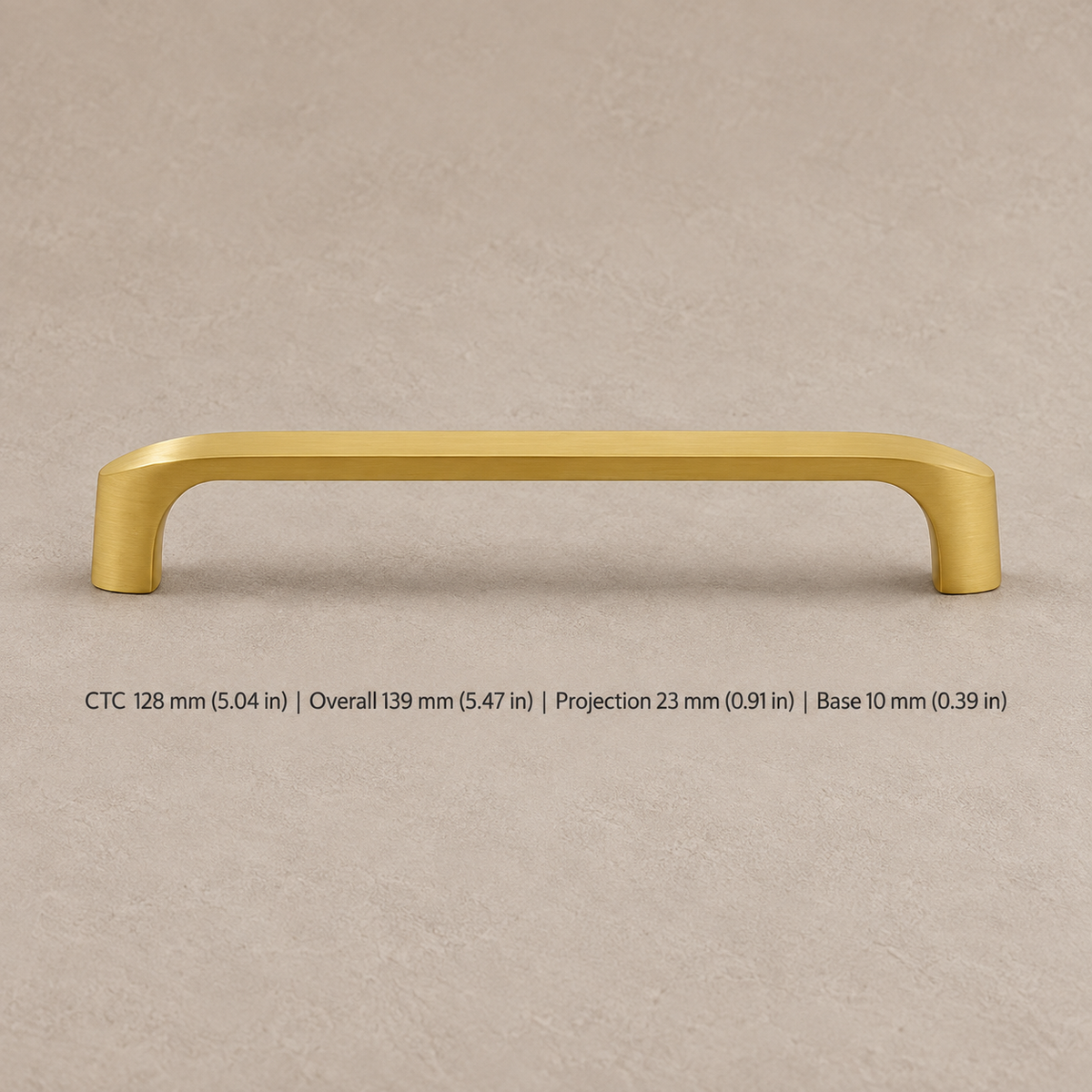 Solid Gold Brass Cabinet Pull & Knob — Modern Kitchen Design — pull-128