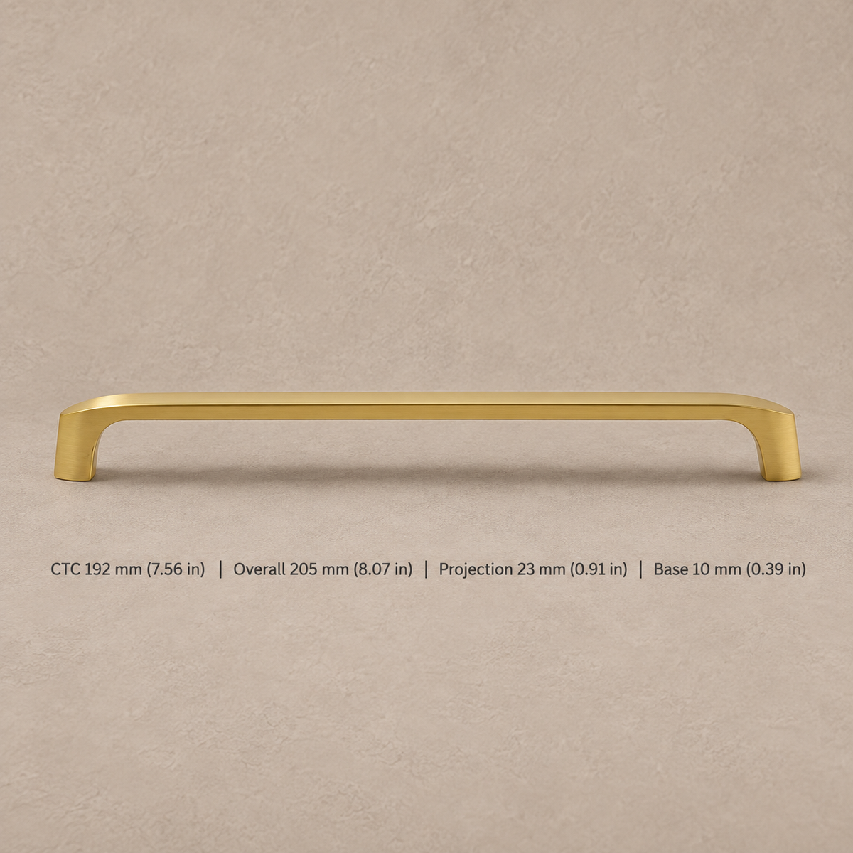 Solid Gold Brass Cabinet Pull & Knob — Modern Kitchen Design — pull-192