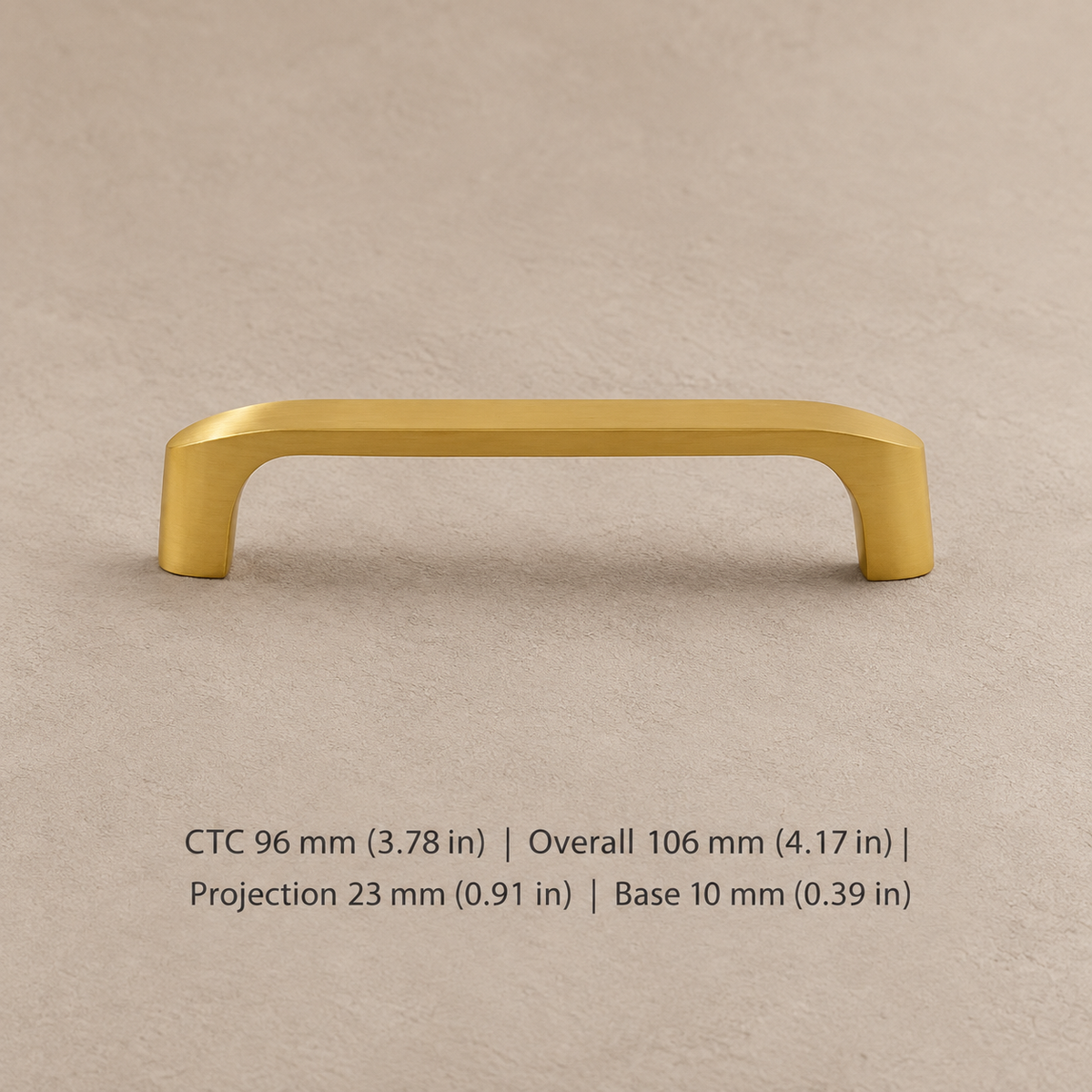 Solid Gold Brass Cabinet Pull & Knob — Modern Kitchen Design — pull-96