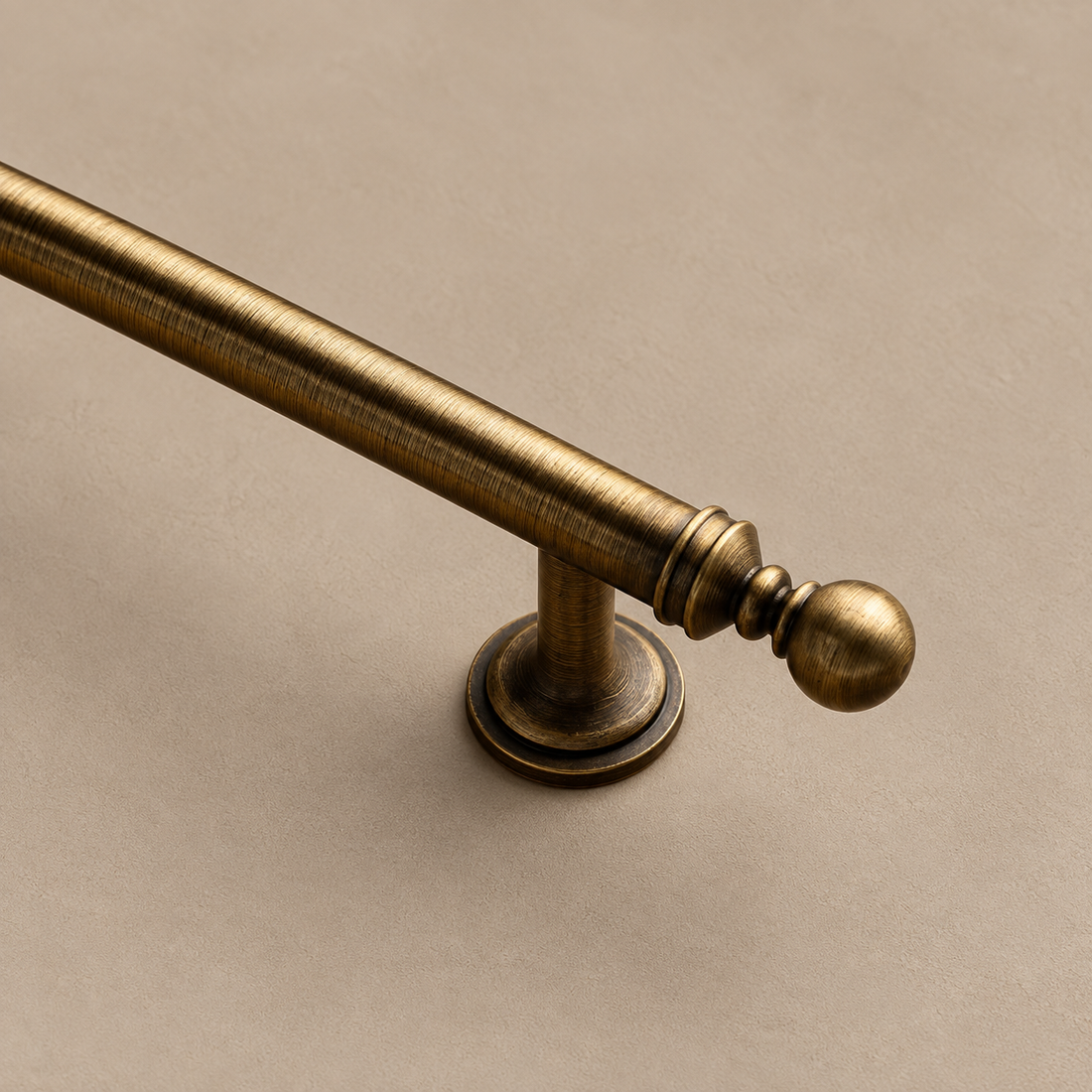 Long Bar Cabinet Pull & Knob — Brushed Brass — approved main product image