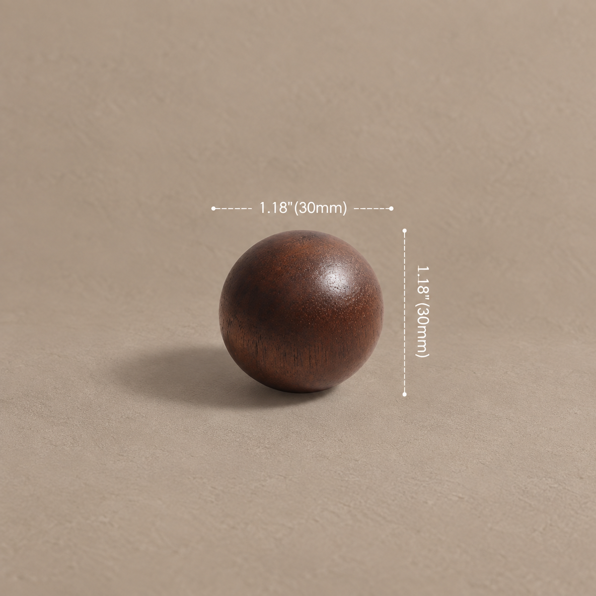 Nordic Wood Cabinet Pull & Knob — Walnut & Beech Decorative Hardware — wood-variant-18