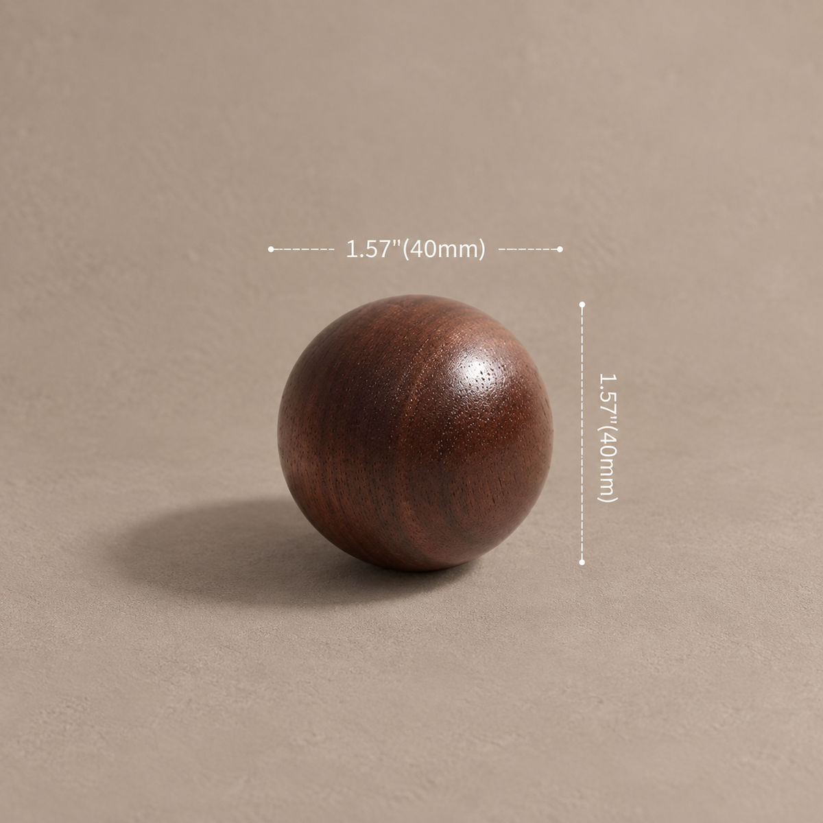 Nordic Wood Cabinet Pull & Knob — Walnut & Beech Decorative Hardware — wood-variant-9