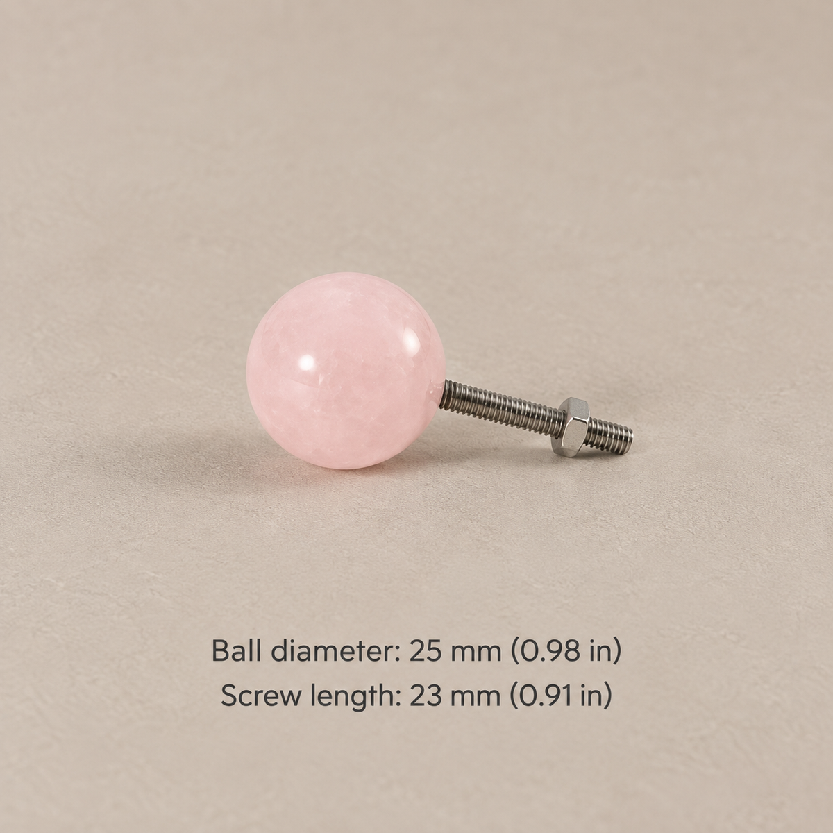 Pink Crystal Ball Brass Cabinet Knob & Ribbed Drawer Pull — option-8