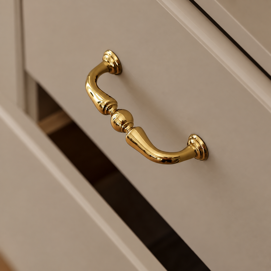 Polished Brass Cabinet Pulls — Solid Brass Luxury Hardware — approved main product image